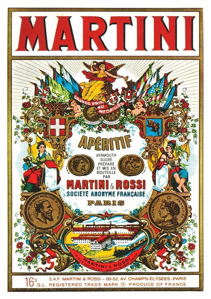Metalen reclamebord Martini Rossi - retro vintage mancave, Verzamelen, Merken en Reclamevoorwerpen, Zo goed als nieuw, Reclamebord