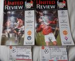 Lot de 2 UNITED REVIEW (Manchester) + tickets en anglais., Enlèvement ou Envoi, Comme neuf