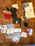 Nintendo Wii zwart, Games en Spelcomputers, Ophalen of Verzenden, Gebruikt, Met 2 controllers, Met stuurtje