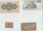 Lot de 4 billets d'Europe, Timbres & Monnaies, Série, Enlèvement ou Envoi, Autres pays