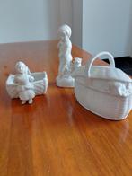 Drie oude biscuit beeldjes, Antiek en Kunst, Ophalen