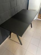 Bureau grijs met metalen onderstel in het zwart, Ophalen, Zo goed als nieuw, Bureau