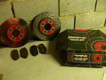 Disques de frein + plaquettes Honda Crx Vtec EE8 