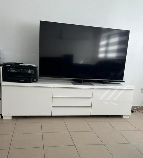 Tv-kasje en salon tafel vierkant set, Huis en Inrichting, Tafels | Salontafels, Gebruikt, Vierkant, Ophalen