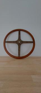 Oud houten autostuurwiel., Antiek en Kunst, Curiosa en Brocante, Ophalen of Verzenden