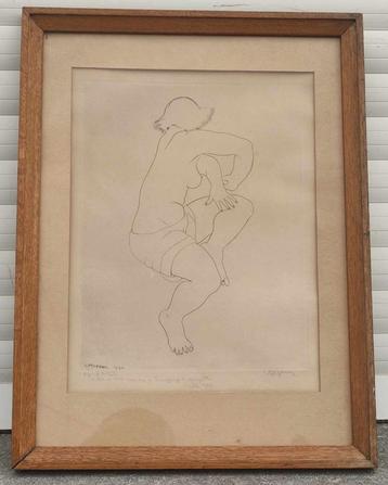 gravure epreuve d artiste signe louis moyano beschikbaar voor biedingen