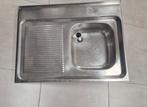 Inox spoelbak, Huis en Inrichting, Keuken | Keukenelementen, Ophalen, Zo goed als nieuw