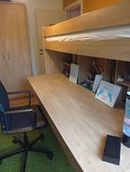 Eenpersoonsbed met bureau dat tot 3-persoonsbed kan omgevorm, Huis en Inrichting, Slaapkamer | Stapelbedden en Hoogslapers, Ophalen