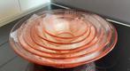6  VSL  roze   schalen uit grootmoeders keuken., Antiek en Kunst, Ophalen of Verzenden