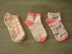Set 3 paar sokken oranje roze maat 31 - 34, Kinderen en Baby's, Kinderkleding | Schoenen en Sokken, Meisje, Gebruikt, Ophalen of Verzenden