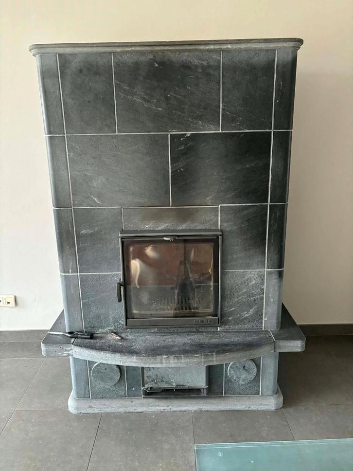 Tulikivi Klassieke speksteenkachel, Huis en Inrichting, Kachels, Gebruikt, Vrijstaand, Houtkachel, Hout, Ophalen