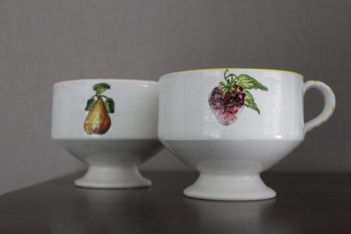 Aardewerken schalen met fruit deco, Huis en Inrichting, Keuken | Servies, Nieuw, Kop(pen) en/of Schotel(s), Effen, Keramiek, Ophalen of Verzenden