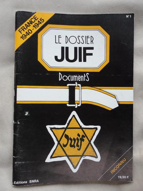 Le dossier juif - n1 – (G.Silvain – G.Le Marec) – 1979, Boeken, Oorlog en Militair, Gelezen, Overige onderwerpen, Tweede Wereldoorlog