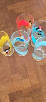 5 Disney glazen te koop, Verzamelen, Glas en Drinkglazen, Ophalen, Gebruikt