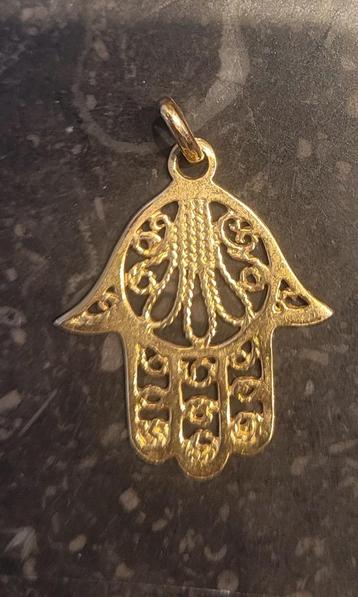 Pendentif main de Fatima or 18k, Enlèvement, Neuf, Or, Or