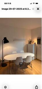 Mooie eettafel te koop met 6 stoelen, Cinq personnes ou plus, Comme neuf, Enlèvement, Autres essences de bois