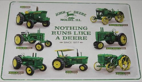 JOHN DEERE : John Deere Tractor - Nothing Runs Like A Deere, Verzamelen, Merken en Reclamevoorwerpen, Nieuw, Reclamebord, Verzenden