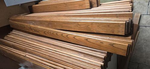 Plafondplanchetten notelaar (echt hout, geen MDF) 20 m2, Doe-het-zelf en Bouw, Platen en Panelen, Gebruikt, Hout, Ophalen