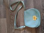 Blauwe handtas met goudkleurige accenten, Ophalen of Verzenden, Gebruikt