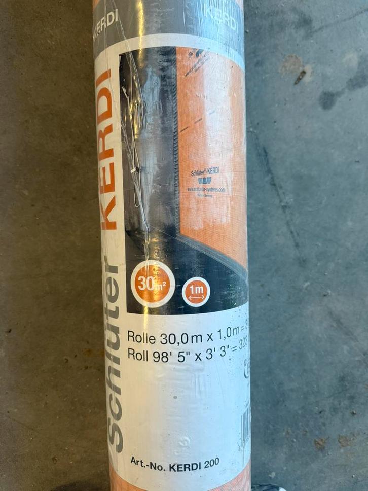 Schlüter-KERDI — tapis d'étanchéité en polyéthylène 30mx1, Bricolage & Construction, Isolation & Étanchéité, Comme neuf, Enlèvement