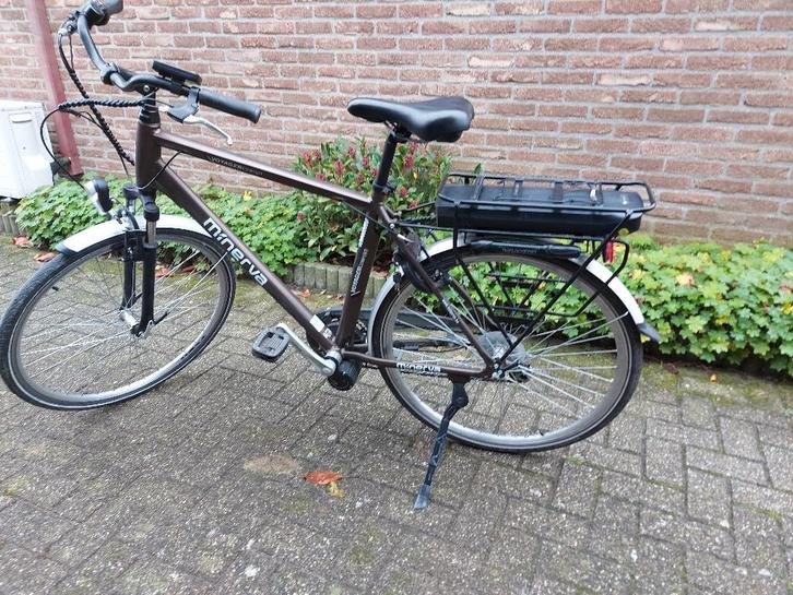 elektrische herenfiets met middenmotor Minerva, Fietsen en Brommers, Elektrische fietsen, Zo goed als nieuw, Overige merken, 51 tot 55 cm