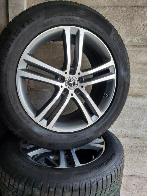 Originele Mercedes GLE velgen 275 50 20 met winterbanden, Auto-onderdelen, Banden en Velgen, Band(en), Winterbanden, 20 inch, Ophalen