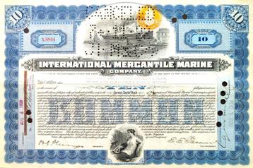 International (TITANIC) Mercantile Marine Company 1920