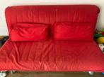 Canapé lit rouge, Maison & Meubles, Deux personnes, Enlèvement, Utilisé, Rouge
