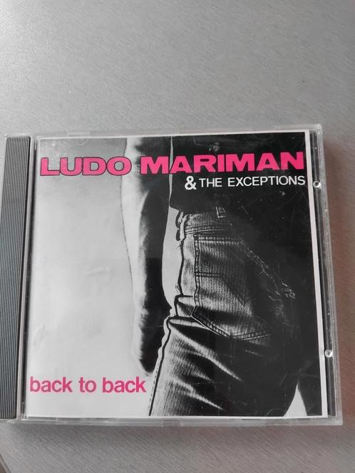Cd. Ludo Mariman & The Exceptions. Back to back., Cd's en Dvd's, Cd's | Rock, Zo goed als nieuw, Ophalen of Verzenden