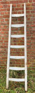 Antiek/ Ventage houten ladder met 7 sporten, Doe-het-zelf en Bouw, Ophalen, Gebruikt, Ladder