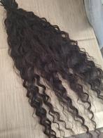 donkerbruine curly extensions (echt haar)125 stuks, Handtassen en Accessoires, Ophalen of Verzenden, Nieuw