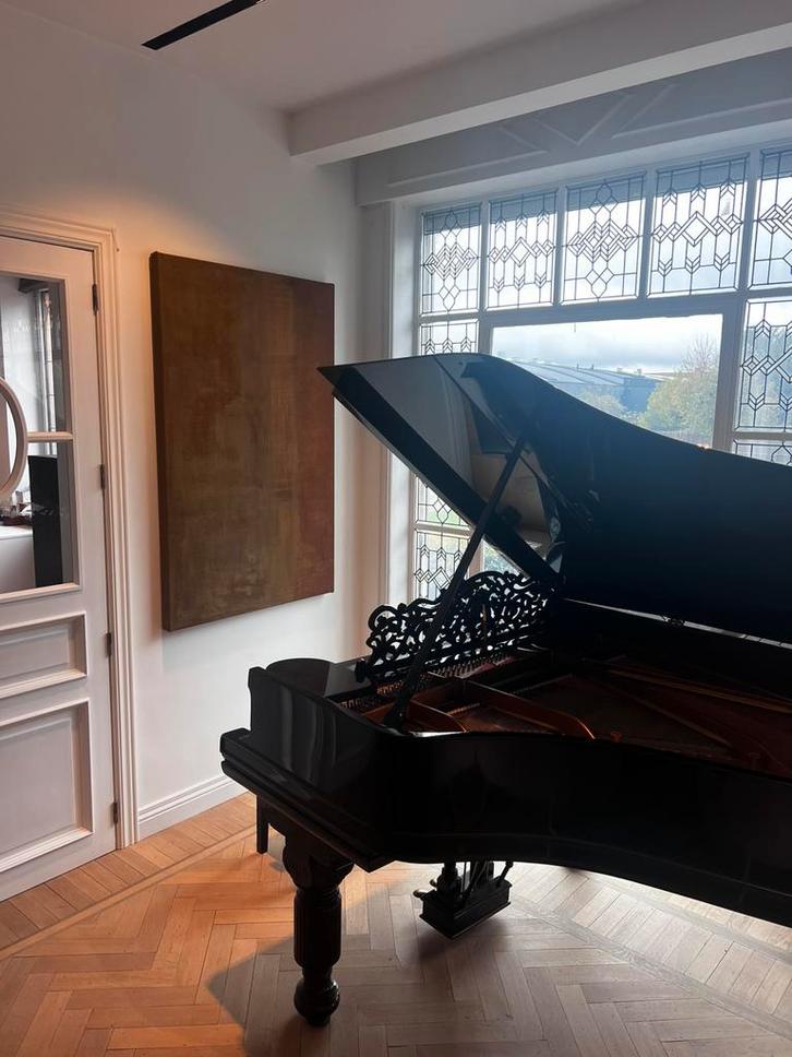 Steinway & Sons A-188  in perfect gerestaureerde staat, Muziek en Instrumenten, Piano's, Zo goed als nieuw, Piano, Zwart, Hoogglans