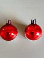 2 kleine rode ajeko kerstballen, Ophalen of Verzenden, Gebruikt