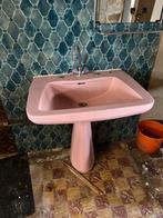 Roze retro lavabo, Huis en Inrichting, Badkamer | Badkamermeubels, Ophalen, Gebruikt