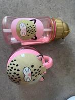 Skip hop drinkfles en snackdoosje poes voor baby peuter, Ophalen, Zo goed als nieuw
