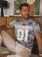 Tshirt met print, Enlèvement ou Envoi, Comme neuf, Taille 46 (S) ou plus petite, Bleu