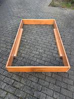 Bedkader en bijhorende lattenbodem twijfelaar, Enlèvement, Comme neuf, Queen size