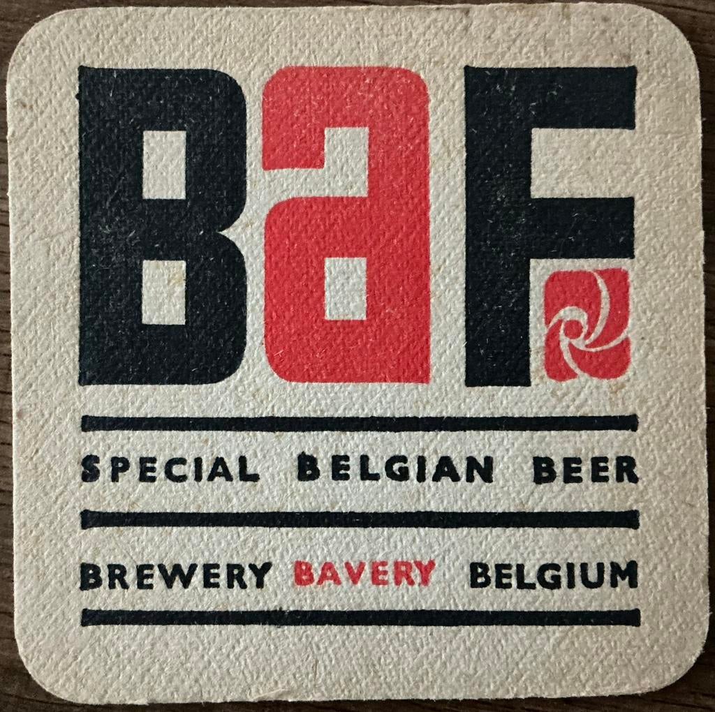 BIÈRE BAF/BRASSERIE AVERY/BELGIQUE/vieux tapis à bière, Collections, Enlèvement ou Envoi, Comme neuf, Sous-bock, Autres marques