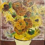 Klassiek schilderij zonnebloemen, Antiek en Kunst, Kunst | Schilderijen | Klassiek, Ophalen