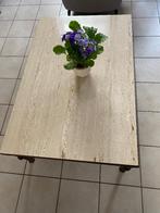 Salontafel in Travertin, Ophalen, 100 tot 150 cm, 50 tot 100 cm, Zo goed als nieuw