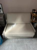 Zeteltje/slaapbank, Ophalen, Crème, Eenpersoons, Zo goed als nieuw