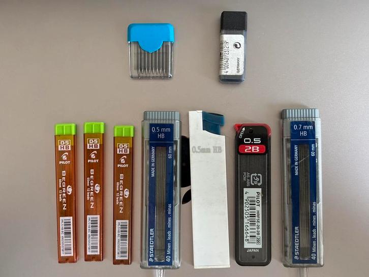 Mines pour porte-mines | Potloodstift voor vulpotloden, Divers, Accessoires de bureau, Utilisé, Enlèvement ou Envoi