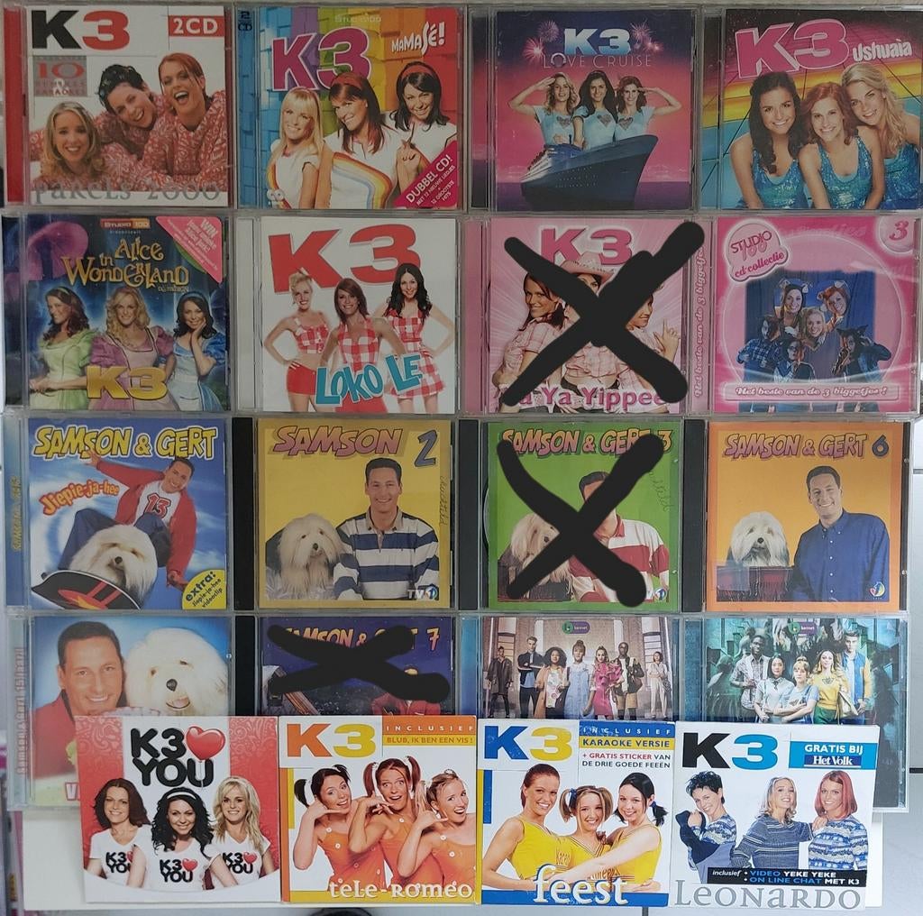 Cd's Studio100 Samson en Gert Mega Mindy Like Me, Ophalen of Verzenden