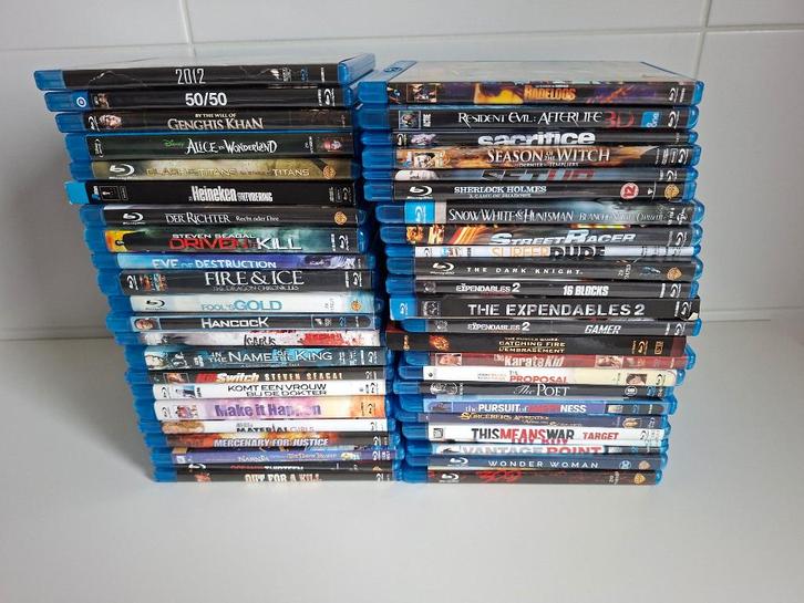 LOT blu-ray's te koop ( 46 stuks ), CD & DVD, Blu-ray, Utilisé, Action, 3D, Enlèvement ou Envoi
