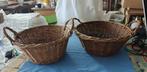 rieten mandjes 2 stuks stevig in wilg  riet ?, Huis en Inrichting, Gebruikt, Mand, Rond, Ophalen of Verzenden