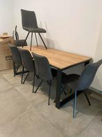 tafel en 6stoelen, Huis en Inrichting, Tafels | Eettafels, Ophalen, Zo goed als nieuw