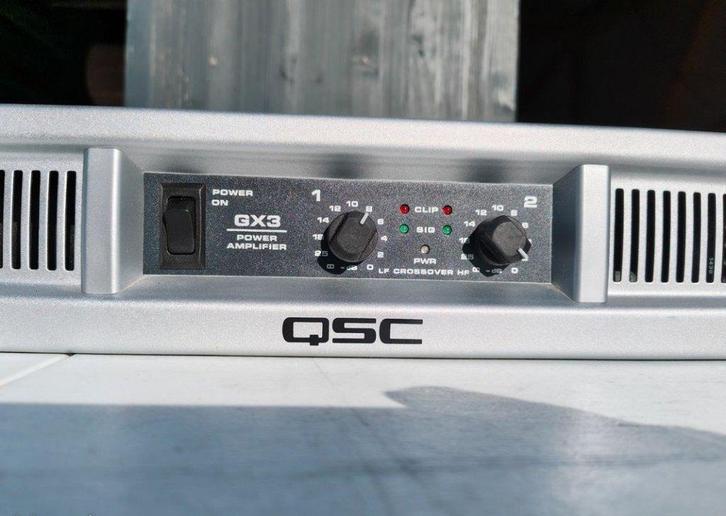 QSC gx3 gx-3 versterkerversterker, Audio, Tv en Foto, Versterkers en Ontvangers, Zo goed als nieuw, Stereo, 120 watt of meer, Overige merken