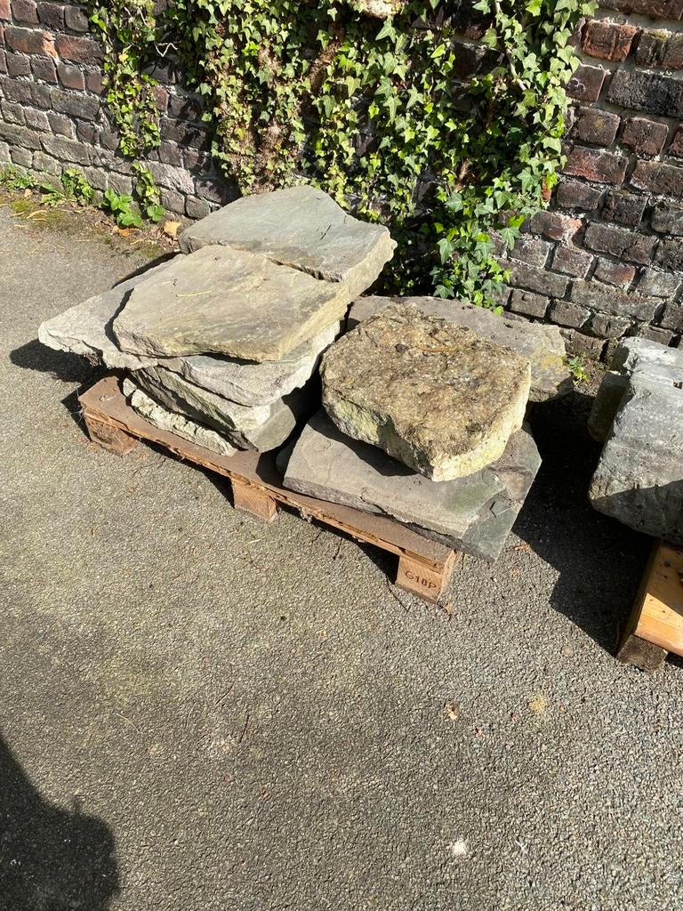 Gratis leisteen voor een tuinpad, Ophalen, Gebruikt