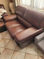 Salon cuir, 75 à 100 cm, Cuir avec grosse couture, Banc droit, Enlèvement