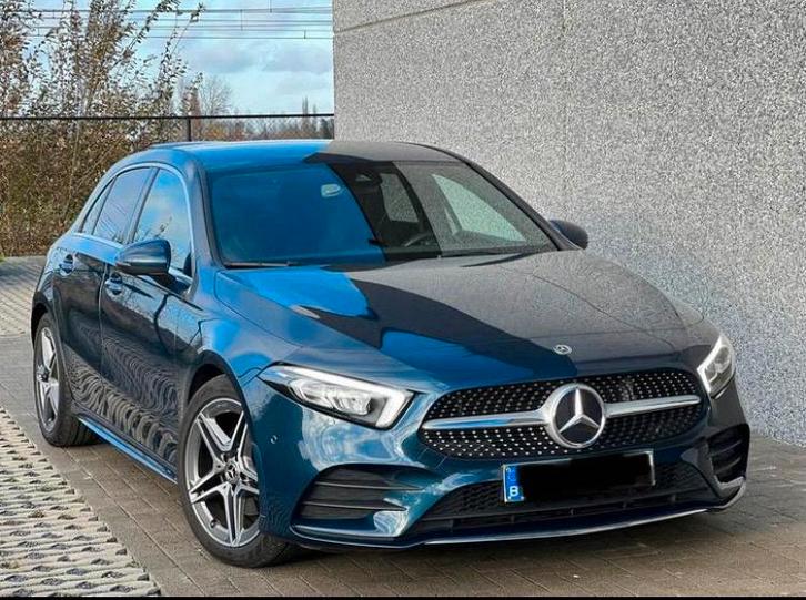 Mercedes benz a 180 AMG pack, Auto's, Mercedes-Benz, Particulier, A-Klasse, Android Auto, Benzine, Euro 6, 5 deurs, Automaat, Blauw